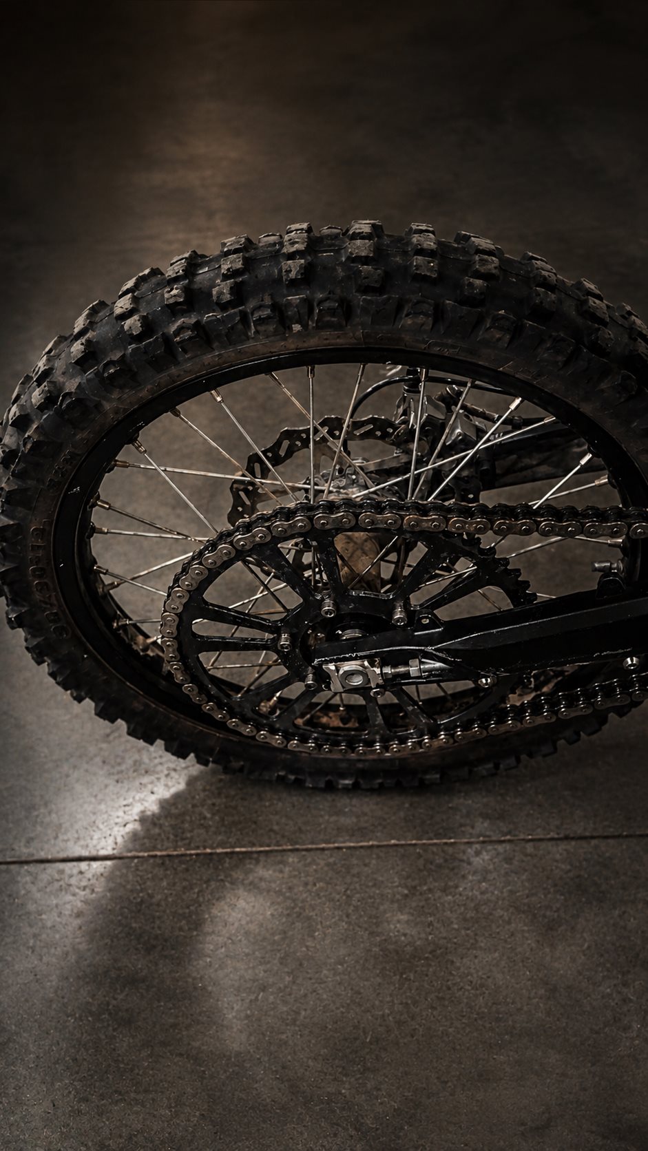 Ultra Bee steel sprocket installed on the rear wheel